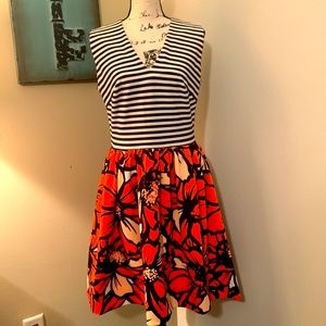 Beautiful summer dress.  Back zip.  Flattering fit.  Size 10.